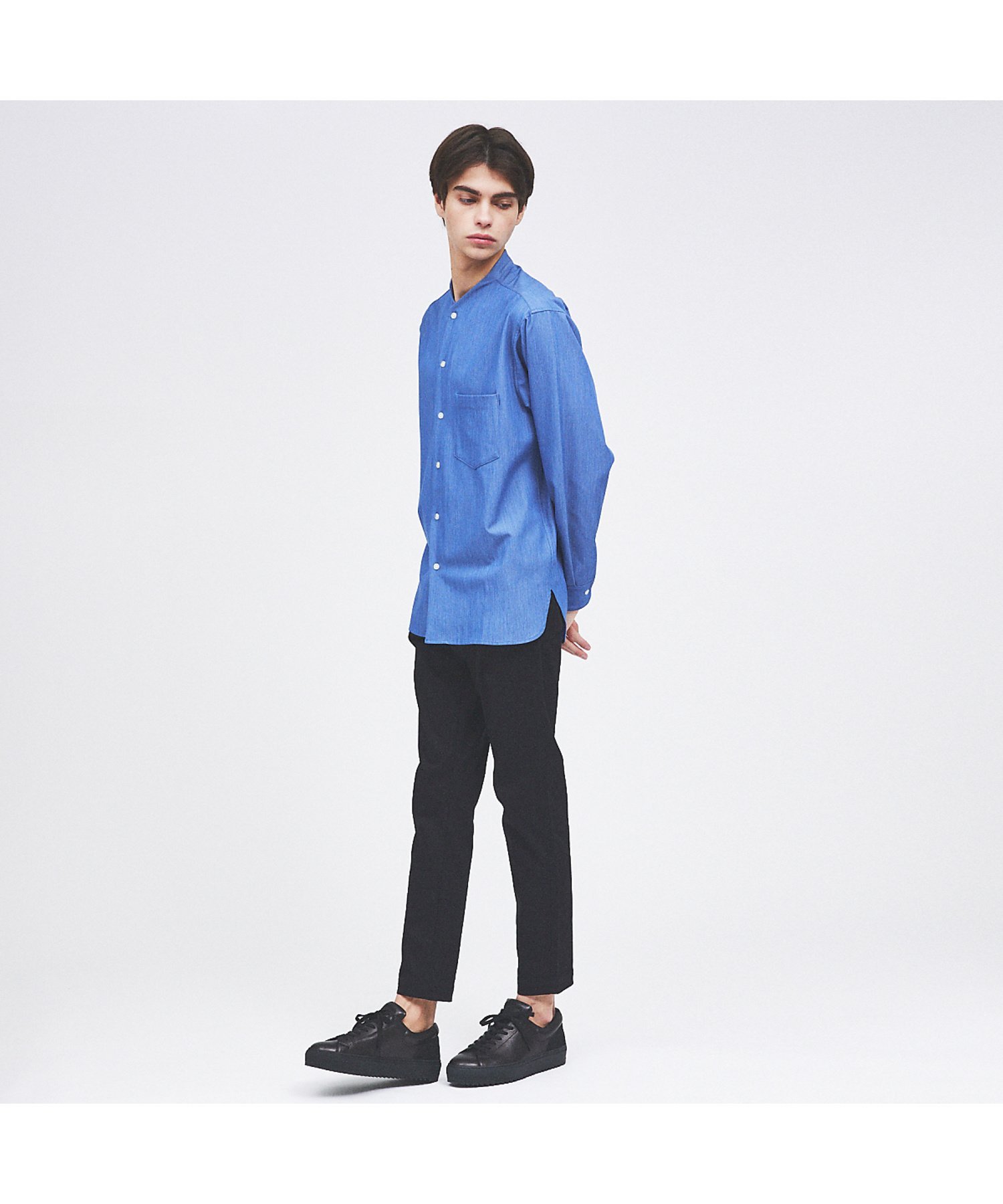 alfredoBANNISTER 【Margome sole】シャークソール レザースニーカー アルフレッド・バニスター シューズ・靴 スニーカー ホワイト ブラック【送料無料】