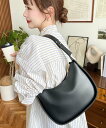 moment+ ワンハンドルハーフムーンハンドバッグ モーメントプラス バッグ ハンドバッグ ブラック ホワイト ブラウン【送料無料】