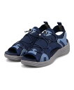 【SALE/20%OFF】ELLE SPORT ELLE SPORT メッシュデザインニットサンダル マドラス シューズ・靴 サンダル グレー ネイビー ブラッ...