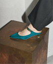 【SALE/30%OFF】LE TALON GRISE4.5cmポインテッドチェーンストラップミュール ルタロン シューズ・靴 サンダル グリーン ブラック シ...