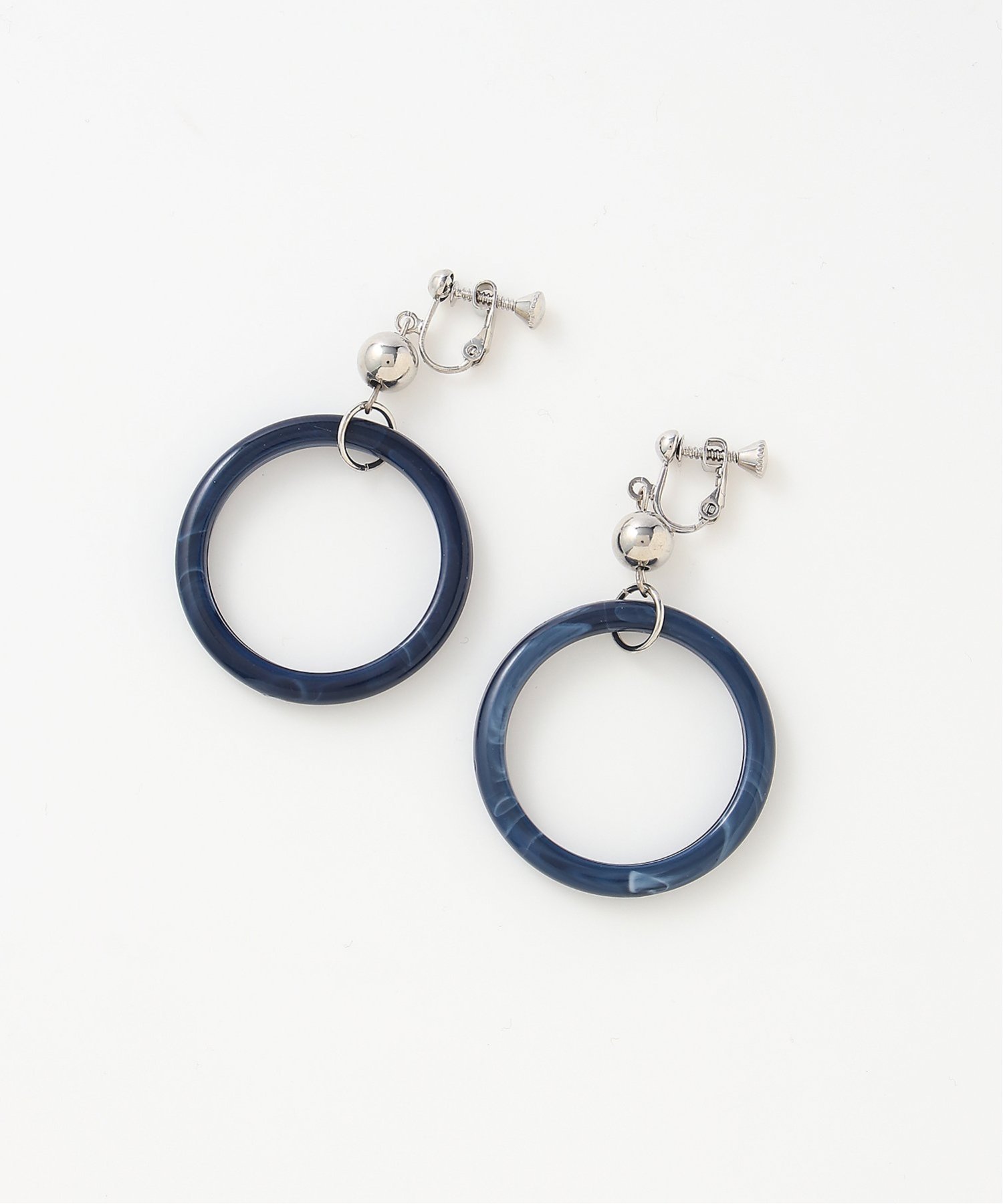 F.S.B F.S.B/(W)サークルモチーフ イヤリング エフエスビー アクセサリー・腕時計 イヤリング・イヤーカフ ネイビー ブラウン