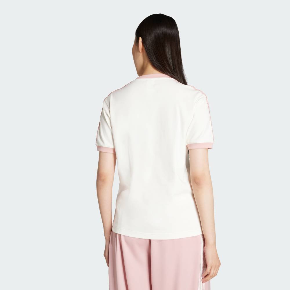 【SALE／20%OFF】adidas 【公式】アディダス adidas アディダス オリジナルス ラッフル スリーストライプス 半袖Tシャツ アディダス トップス カットソー・Tシャツ ホワイト【送料無料】