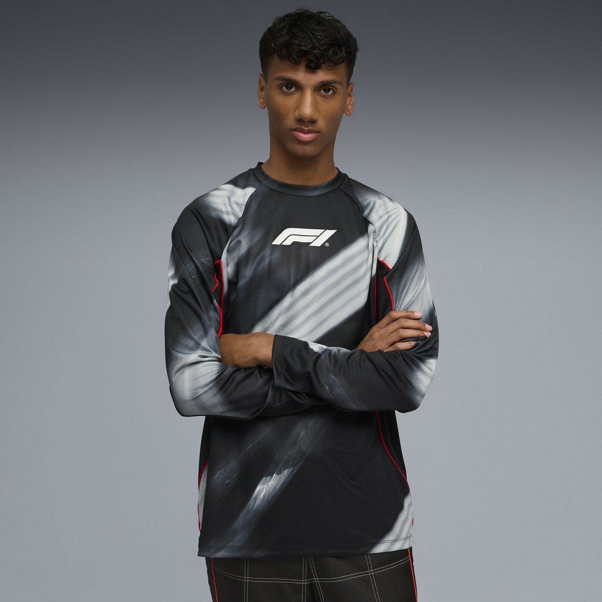 【SALE／30%OFF】PUMA メンズ モータースポーツ F1 ライフスタイル レーシング 長袖 ジャージー シャツ..
