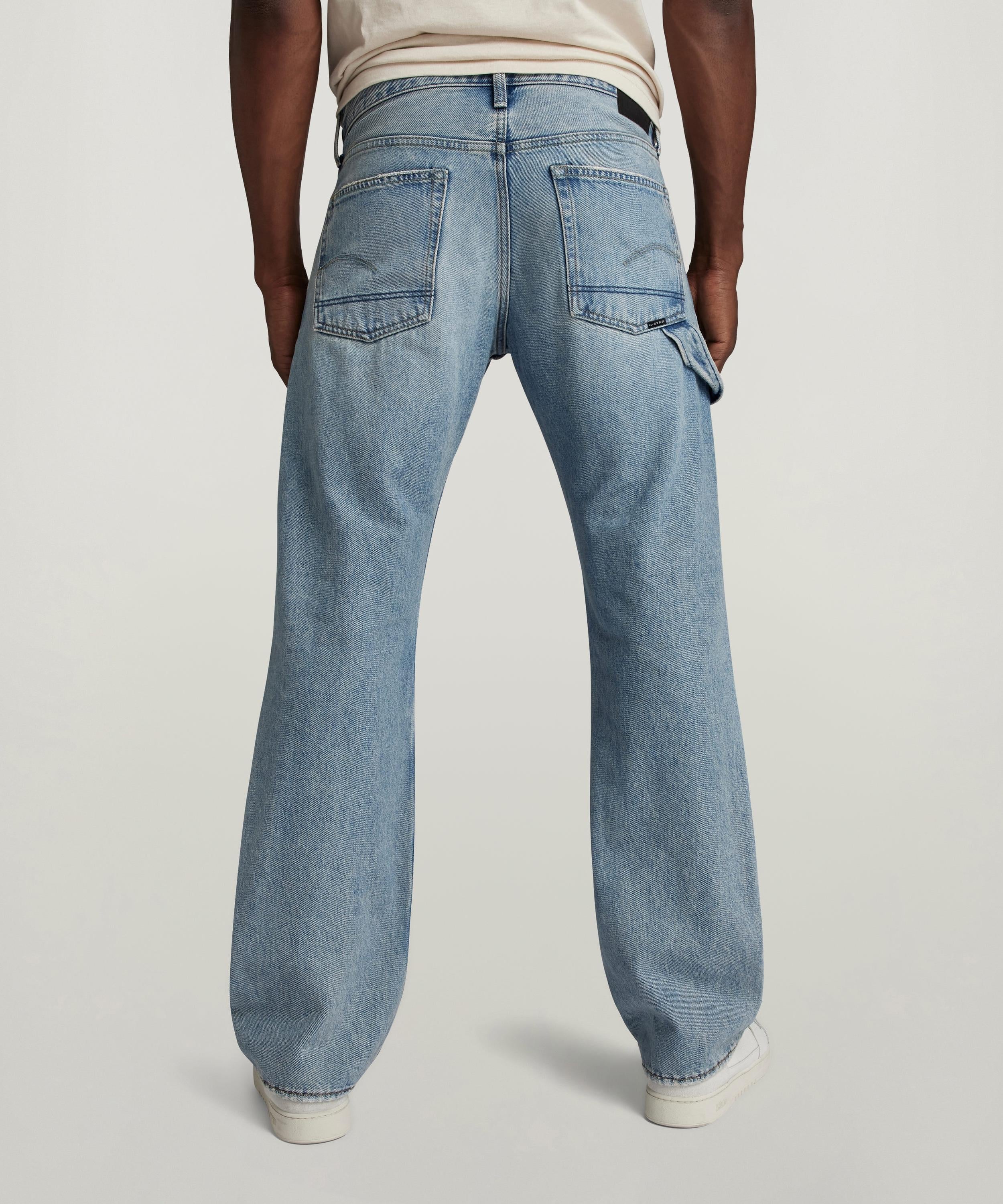【公式ショップ】LENNEY BOOTCUT JEANS/ワークディテールブーツカットジーンズ ジースターロゥ パンツ ジーンズ・デニムパンツ ブルー
