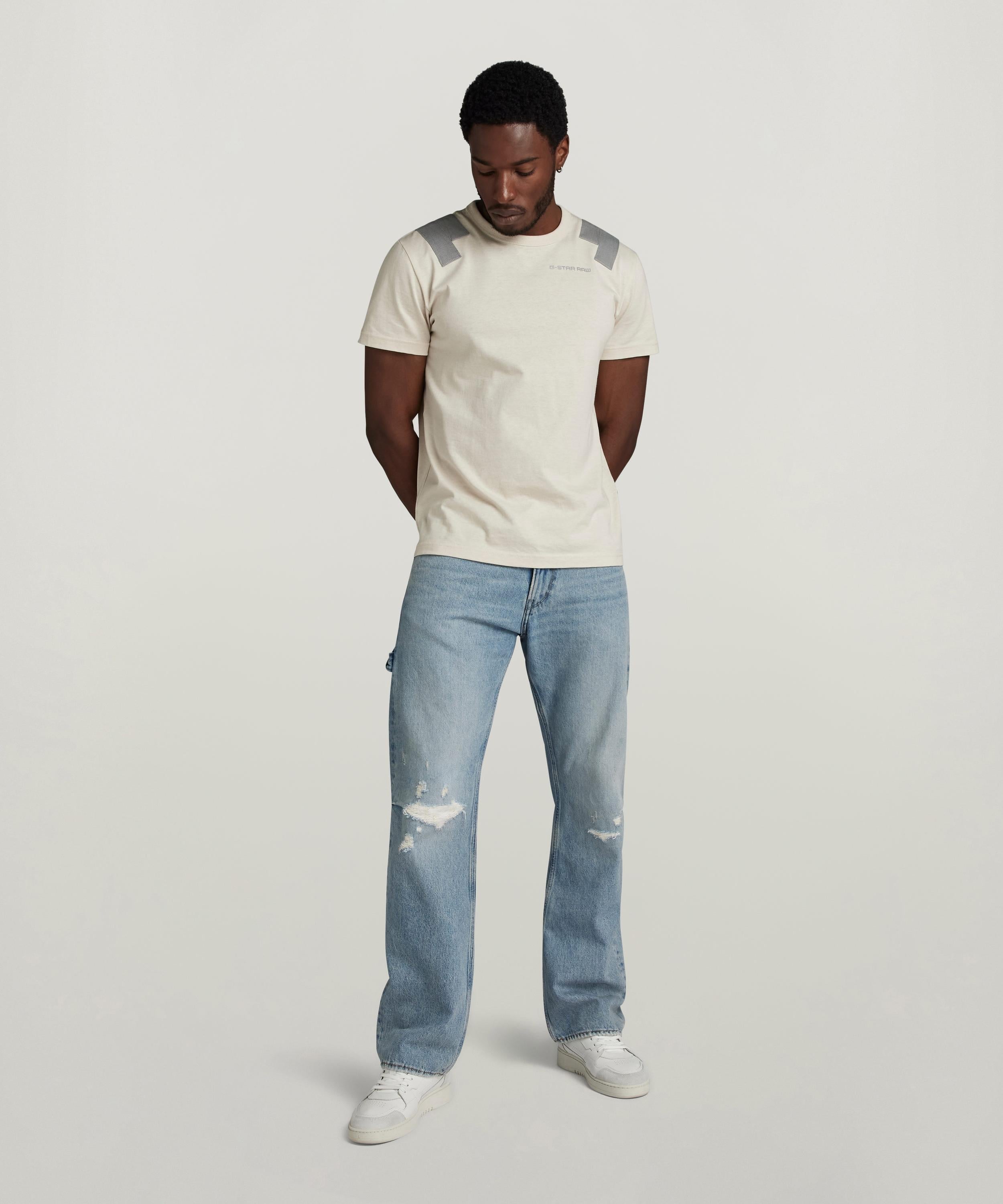 【公式ショップ】LENNEY BOOTCUT JEANS/ワークディテールブーツカットジーンズ ジースターロゥ パンツ ジーンズ・デニムパンツ ブルー