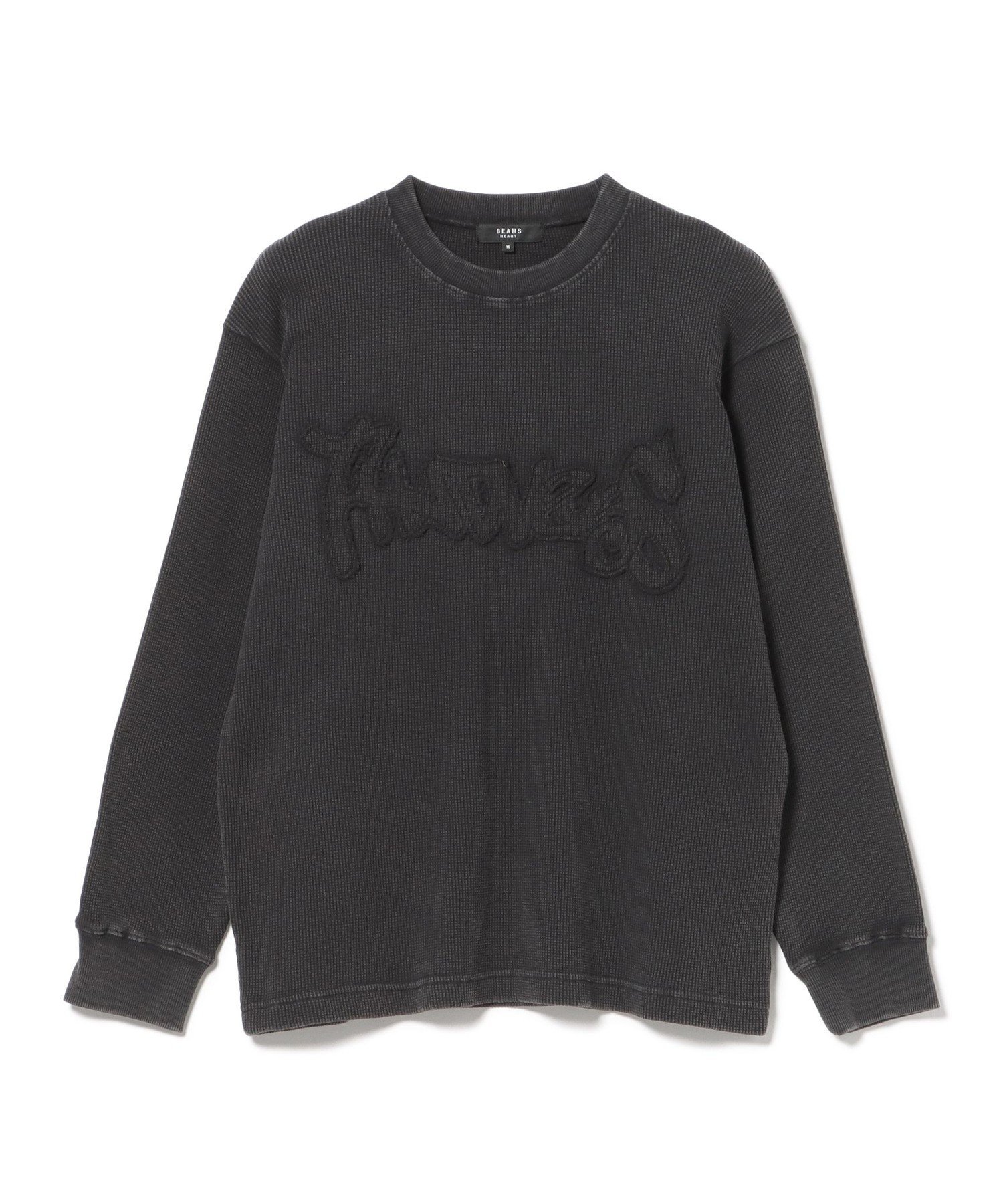 BEAMS HEART MEN スノーウォッシュ ワッフル ロングスリーブ ビームス ハート トップス カットソー・Tシャツ ブラウン ブラック【送料無料】