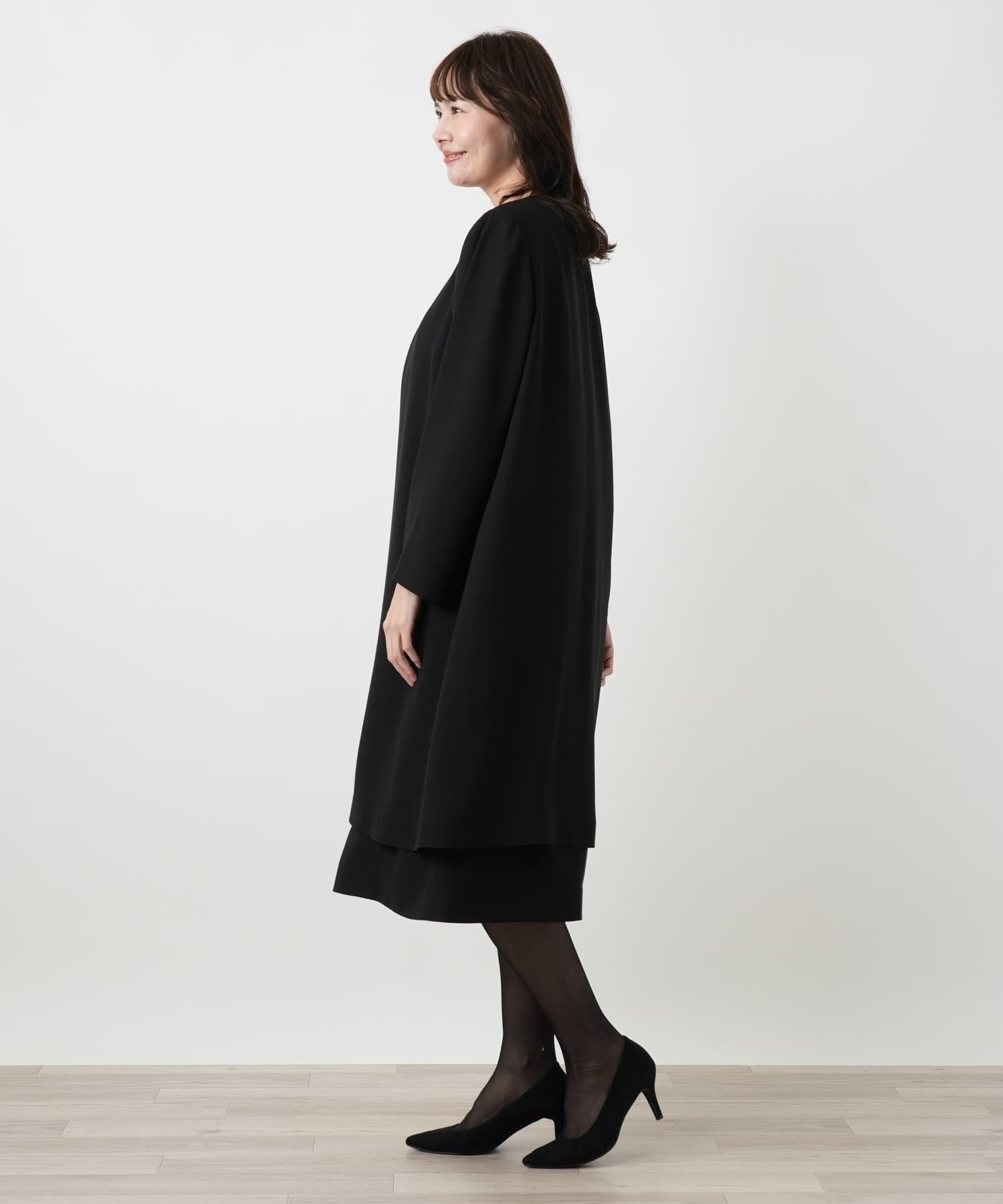 Leilian PLUS HOUSE ワンピースアンサンブルブラックフォーマル レリアン プラスハウス ワンピース・ドレス ワンピース ブラック