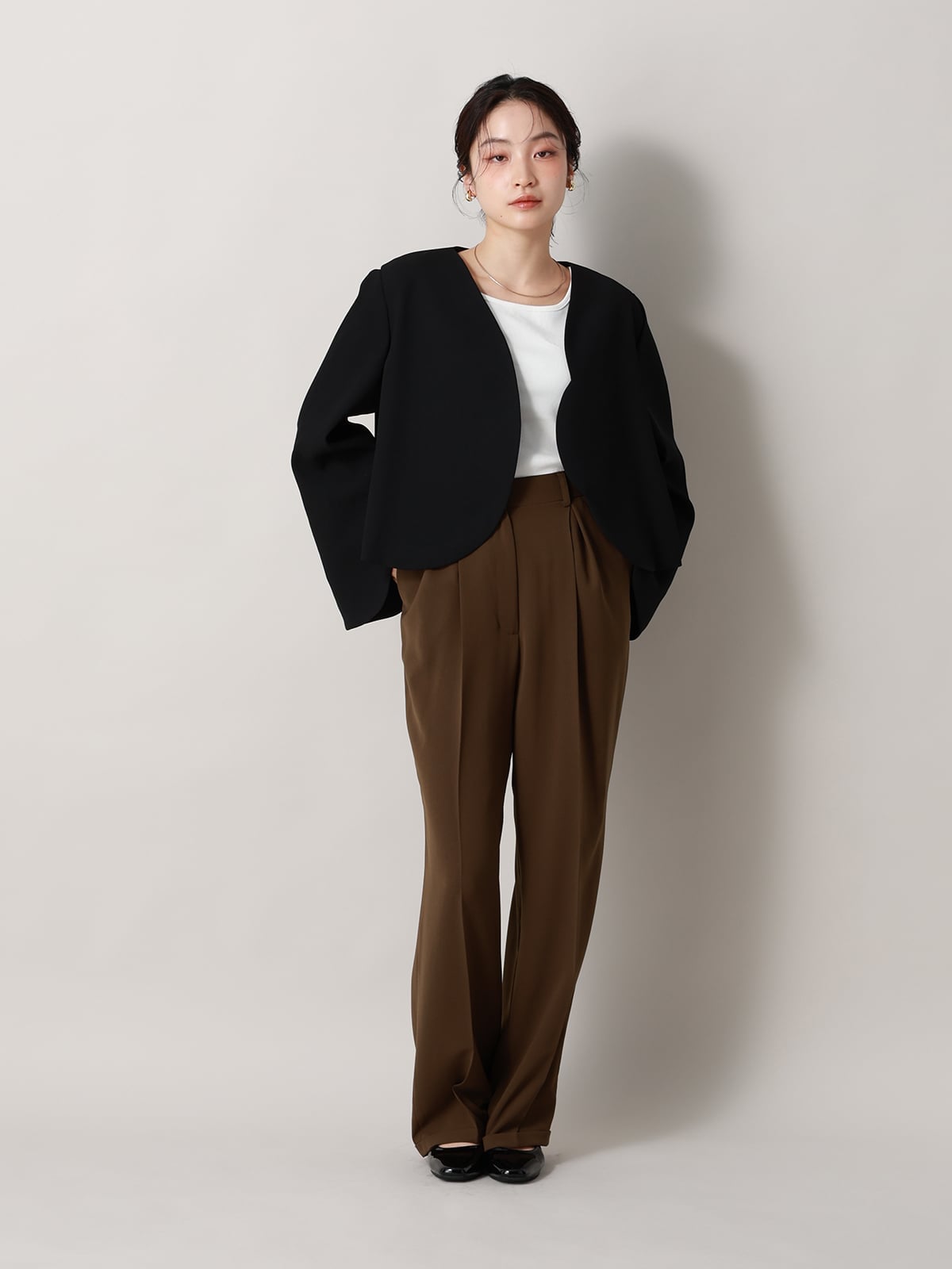 【SALE／20%OFF】SUIT SQUARE CIS. ストレートパンツ ウォッシャブル ドライウーステッドライク 無地 スーツ スクエア スーツ・フォーマル スーツパンツ ブラウン【送料無料】