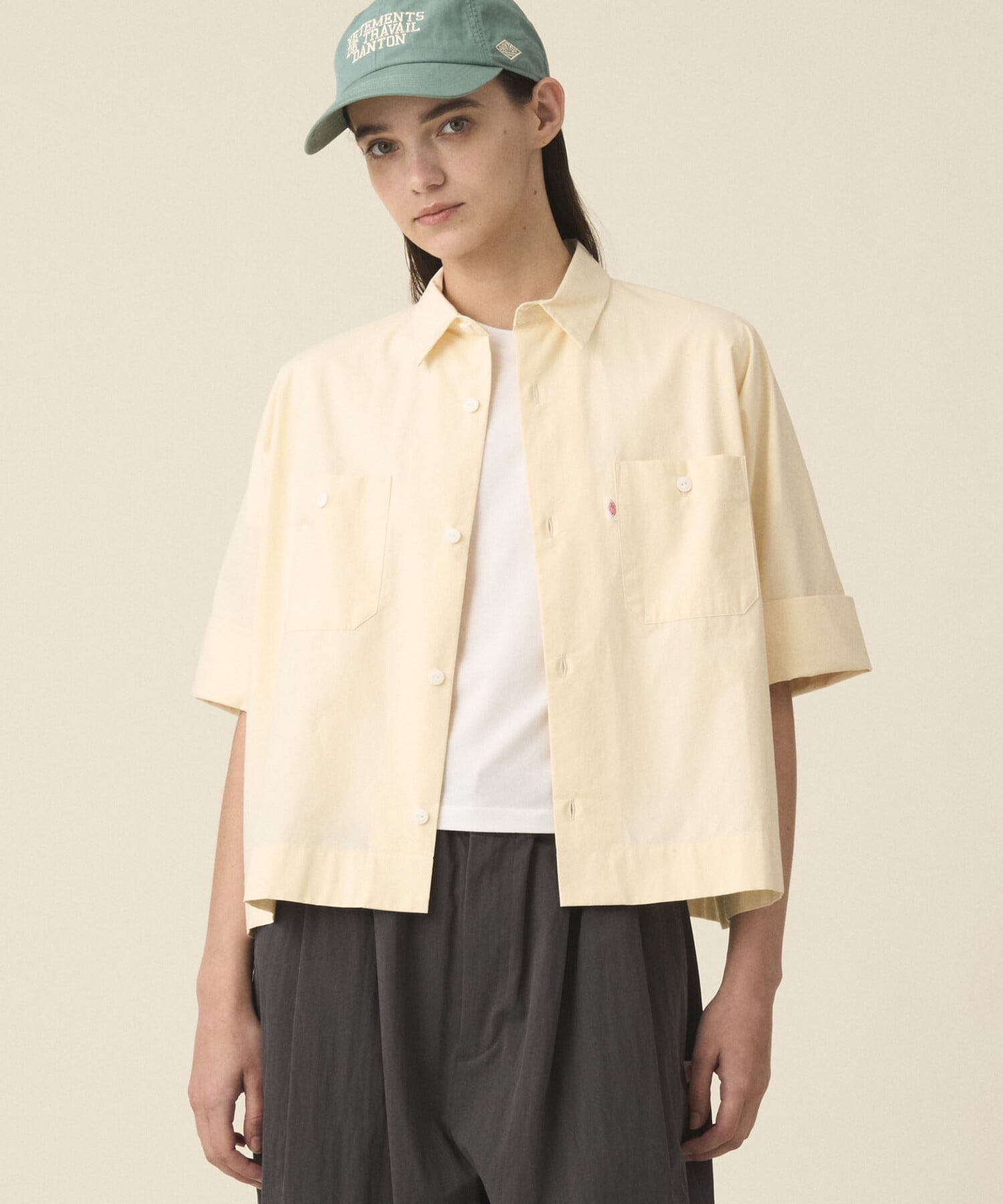 Bshop DANTON ｜ コットンポプリン ドルマンワークシャツ WOMEN ビショップ トップス シャツ・ブラウス グレー