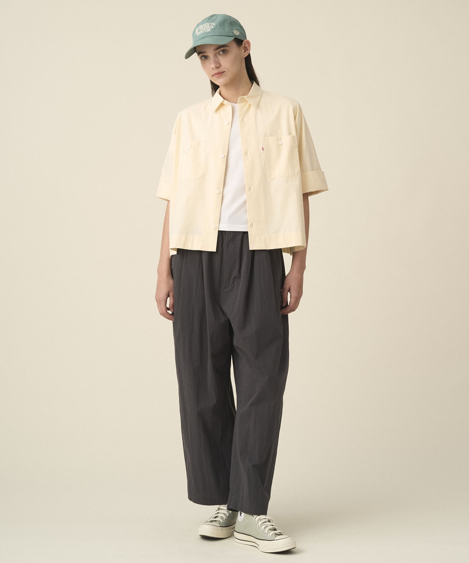 Bshop DANTON ｜ コットンポプリン ドルマンワークシャツ WOMEN ビショップ トップス シャツ・ブラウス グレー