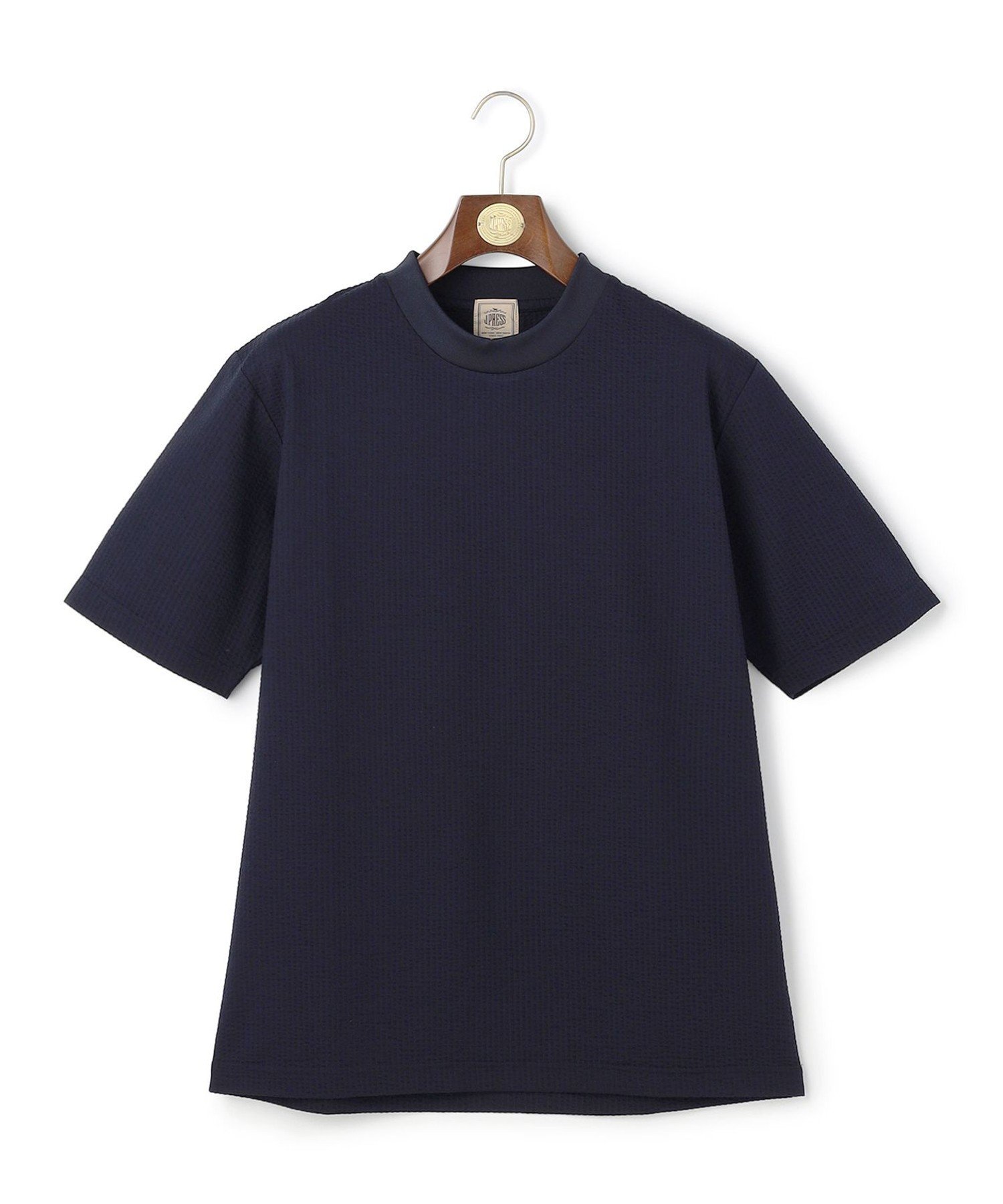J.PRESS 【WEB・一部店舗限定】シアサッカーTシャツ ジェイプレス トップス カットソー・Tシャツ グレー ホワイト ネイビー