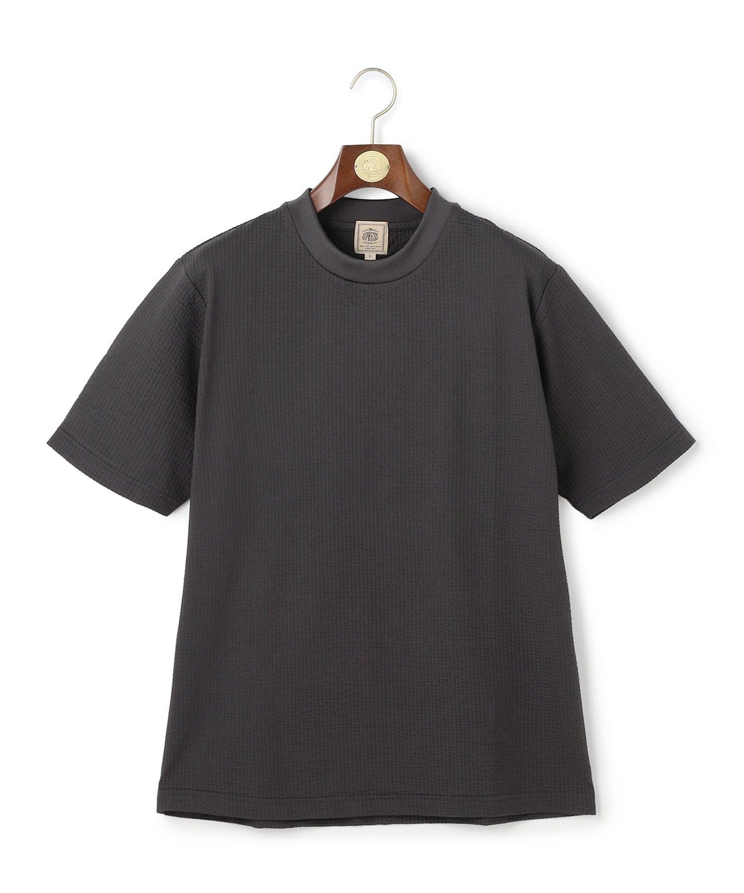 J.PRESS 【WEB・一部店舗限定】シアサッカーTシャツ ジェイプレス トップス カットソー・Tシャツ グレー ホワイト ネイビー