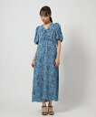 EMMEL REFINES <EMMEL REFINES>EM ドットギャザー ショートスリーブ ワンピース ユナイテッドアローズ グリーンレーベルリラクシング...