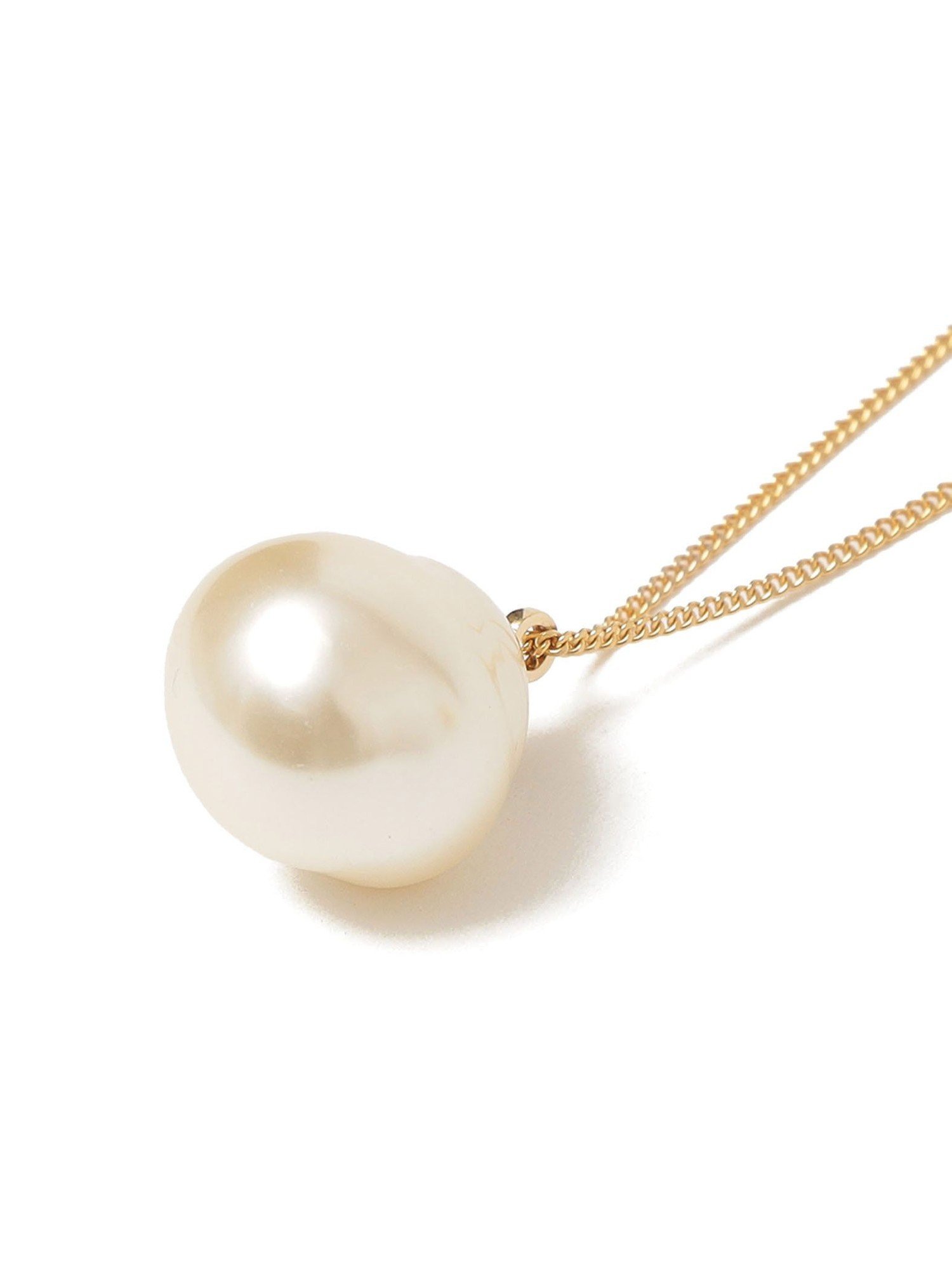 【SALE／40%OFF】SHIPS WOMEN ガラス パール アジャスター ロング ネックレス シップス アクセサリー・腕時計 ネックレス ゴールド