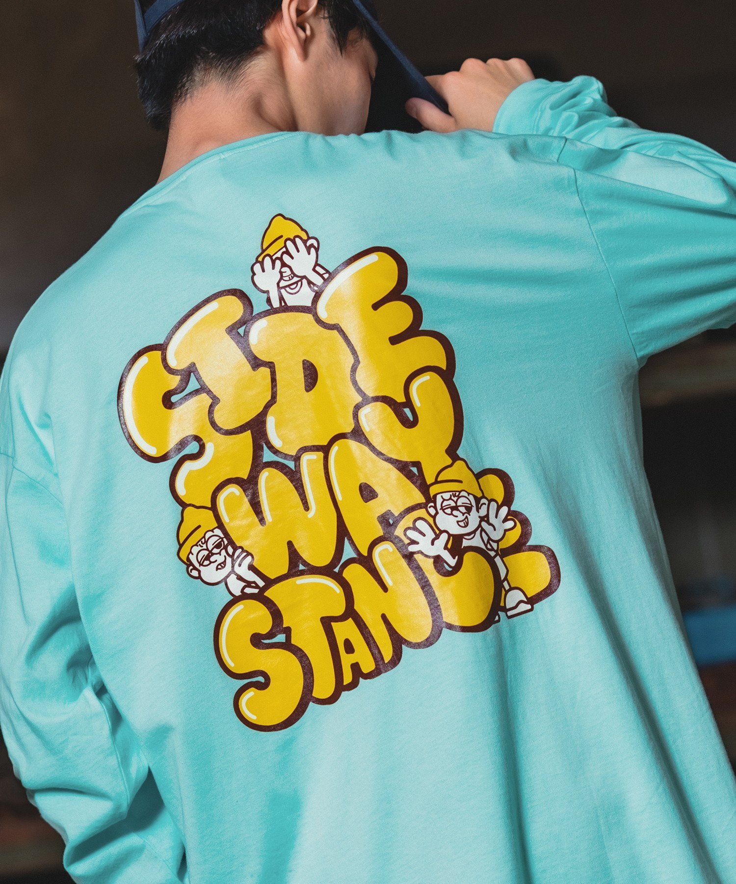SIDEWAY STANCE バックロゴプリント 長袖Tシャツ インプローブス トップス カットソー