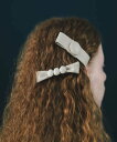 IRIS47 IRIS 47/crescend barrette フォブ ヘアアクセサリー バレッタ・ヘアクリップ・ヘアピン ブラック ベージュ【送料無料】