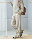 FREAK'S STORE <マシーンウォッシャブル> スウェットライクニットパンツ 25AW フリークスストア パンツ その他のパンツ ブラック ネイビー【送...