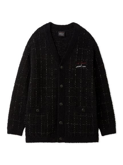 gelato pique 【JOEL ROBUCHON】【HOMME】ツイードモコカーディガン ジェラートピケ インナー・ルームウェア その他のインナー・ルームウェア ブラック【送料無料】