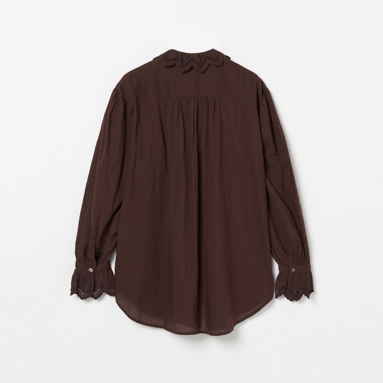 normment SCALLOP EMBROIDERY FRILLS BLOUSE エリオポール トップス シャツ・ブラウス ホワイト