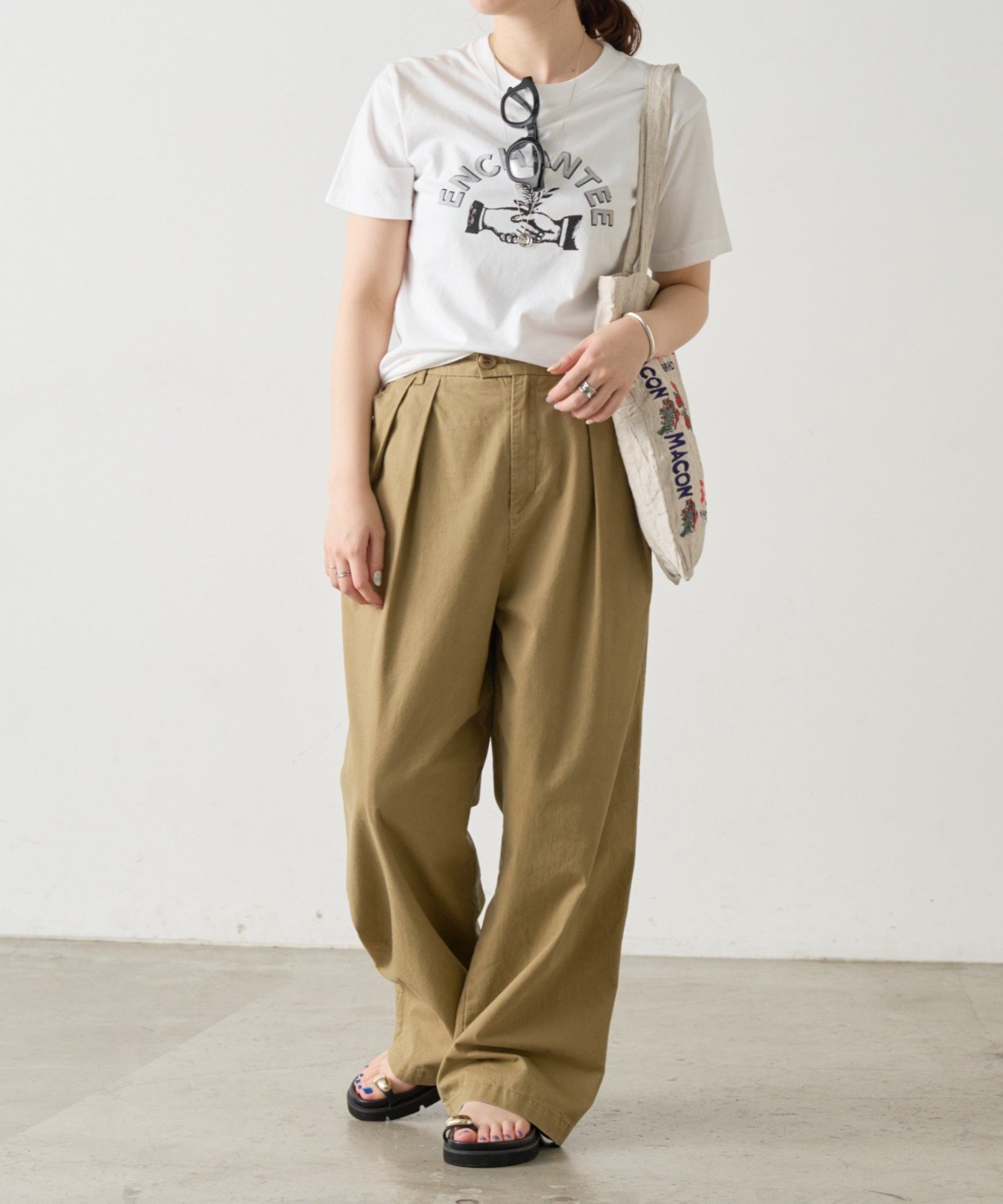 【SALE／5%OFF】BEARDSLEY 《FRIPIER》アンシャンTee ビアズリー トップス カットソー・Tシャツ ホワイト【送料無料】