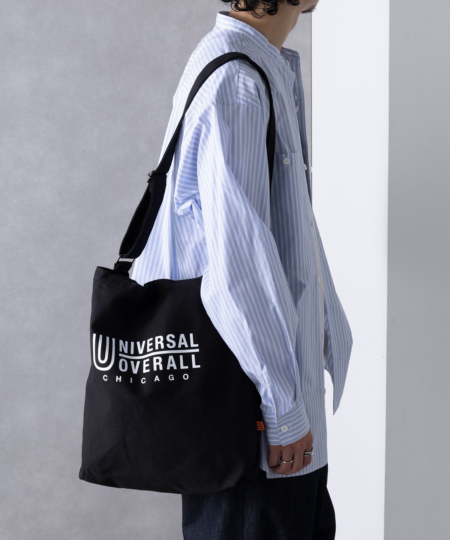 UNIVERSAL OVERALL UNIVERSAL OVERALL/ス-ベニアコットン2WAYトート セットアップセブン バッグ トートバッグ ブラック