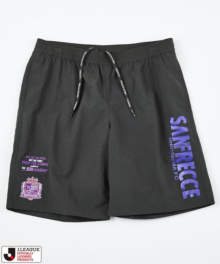【SALE／20%OFF】FREAK'S STORE J.LEAGUE × FREAK'S STORE 別注 SUPPORTERS NYLON SHORTS 【サンフレッチェ広島】 フリークスストア パンツ その他のパンツ ブラック グレー【送料無料】