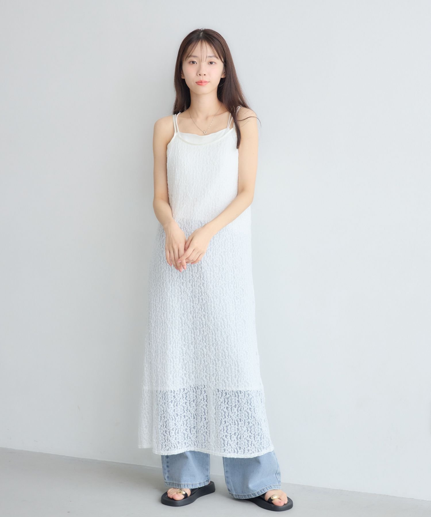 RETRO GIRL レースワンピース レトロガール ワンピース・ドレス ワンピース ブラック ホワイト