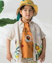 【SALE/50%OFF】SLAP SLIP 【お揃い】【接触冷感】サファリプリント柄麻レーヨンシャツ(90~130cm) ベベ オンライン ストア トップス ...