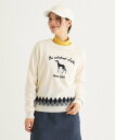 【SALE/40%OFF】adabat ロゴデザイン 長袖カシミヤセーター アダバット トップス ニット ホワイト レッド ピンク【送料無料】(4)