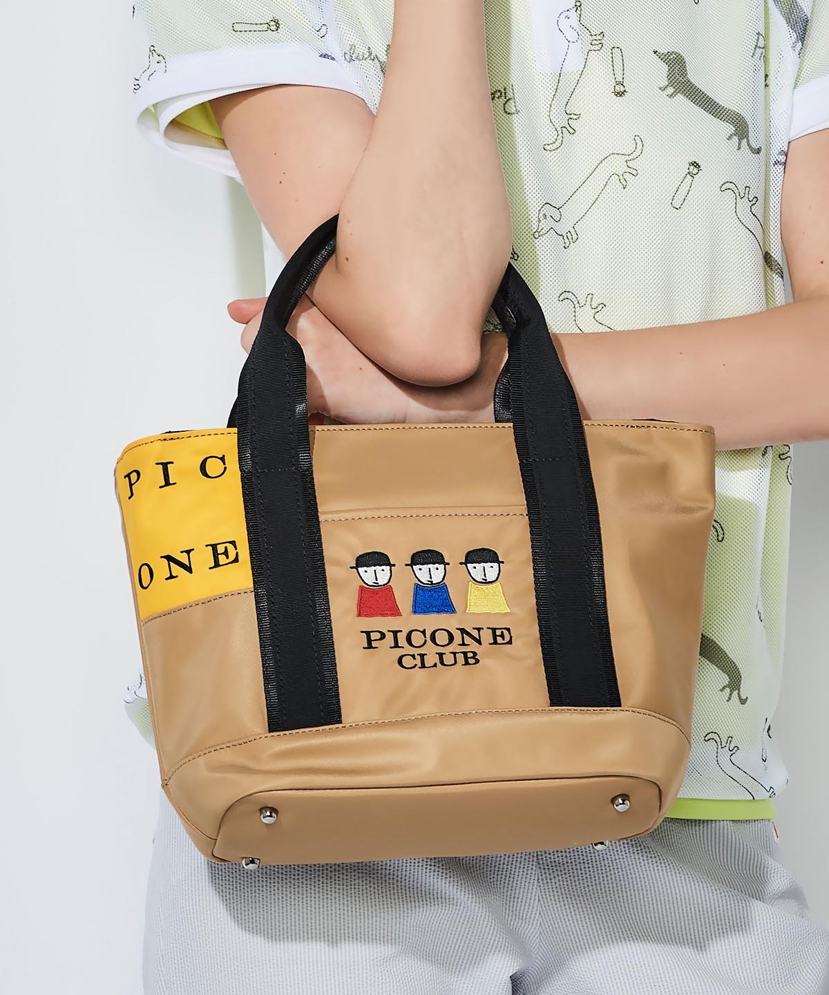 【SALE／40%OFF】Picone Club 配色カートバッグ ピッコーネクラブ バッグ ハンドバッグ ネイビー ベー..