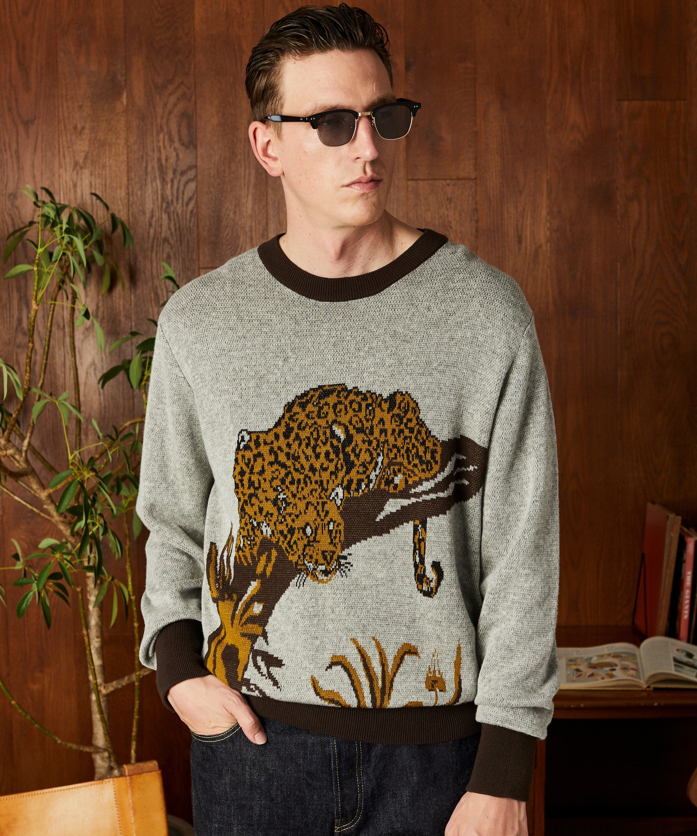 Schott 50'S KNIT/50's ニット ショット トップス ニット ブラック ブラウン【送料無料】