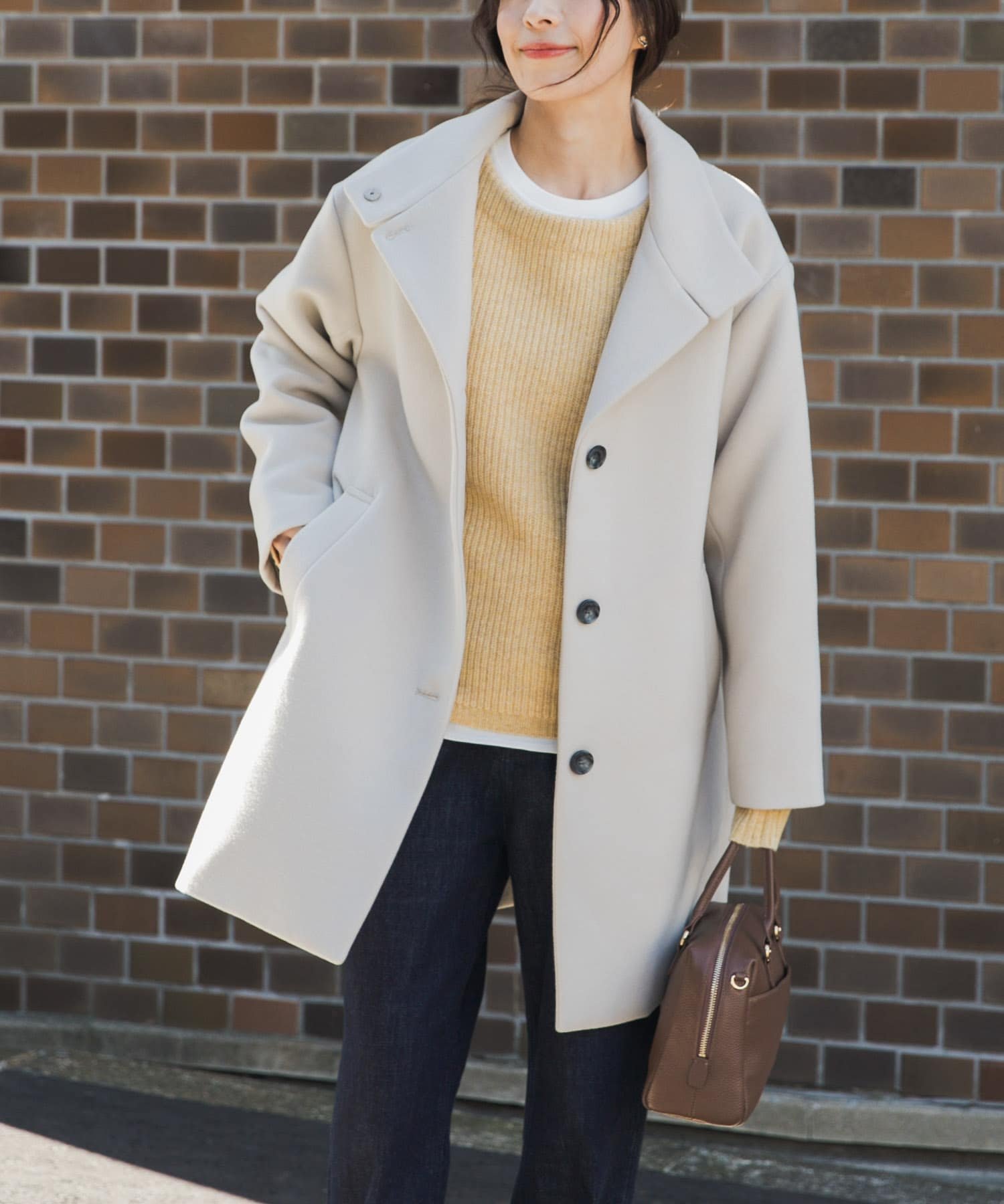 URBAN RESEARCH DOORS 『UR TECH』スタンドカラーコート アーバンリサーチドアーズ ジャケット・アウター その他のジャケット・アウター ネイビー【送料無料】のサムネイル