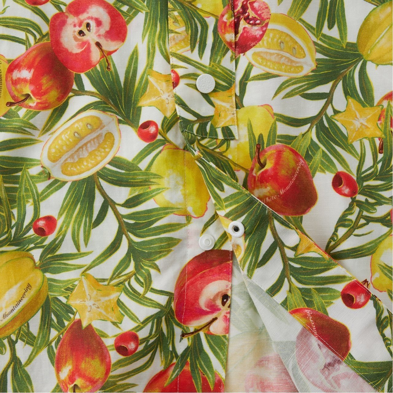 【SALE／55%OFF】White Mountaineering (M)FRUIT S/S WIDE SHIRT ホワイトマウンテニアリング トップス シャツ・ブラウス グリーン【送料無料】