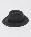 【SALE/40%OFF】SHIPS MEN GRILLO: フェルト ハット シップス 帽子 ハット ブラック グレー【送料無料】