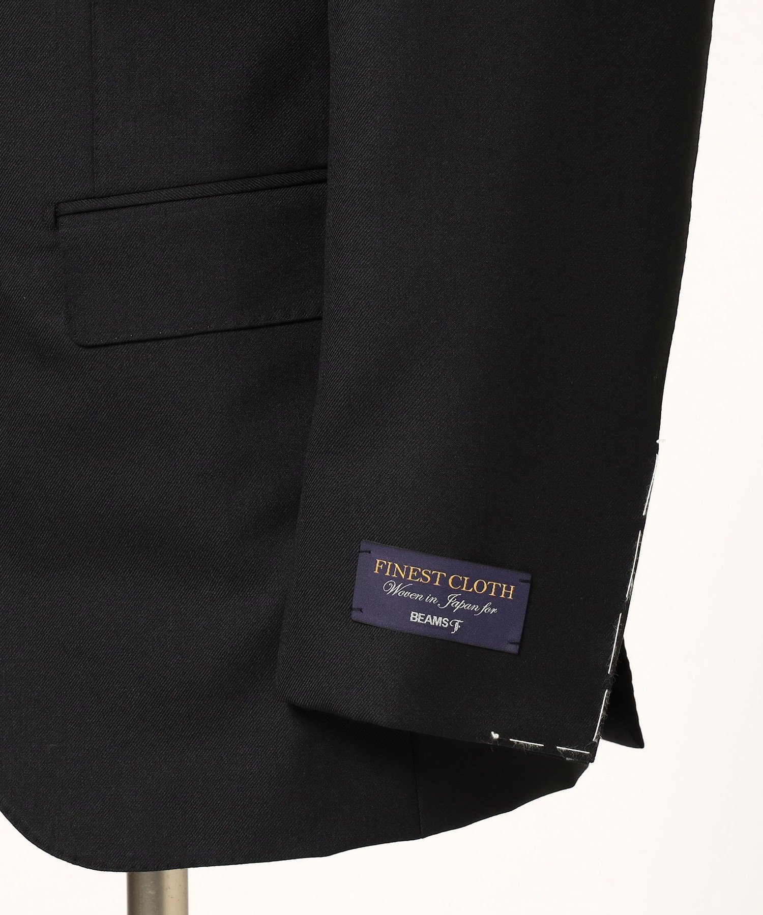BEAMS F 【ビームスの百名品】BEAMS F EXCLUSIVE FABRIC ウール ブラックスーツ ビームス メン スーツ・フォーマル セットアップスーツ ブラック【送料無料】