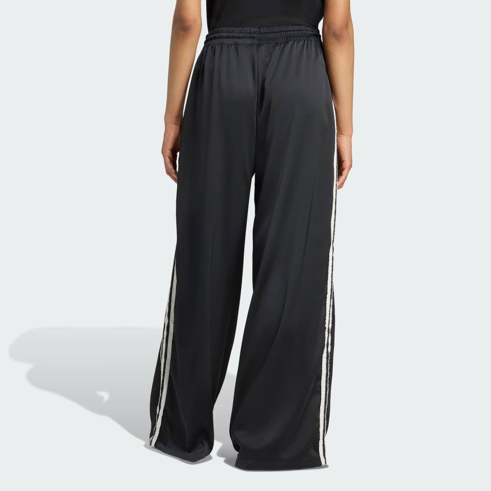 【SALE／20%OFF】adidas 【公式】アディダス adidas アディダス オリジナルス サテン ワイドレッグパンツ ラッフル スリーストライプス アディダス パンツ その他のパンツ ブラック【送料無料】
