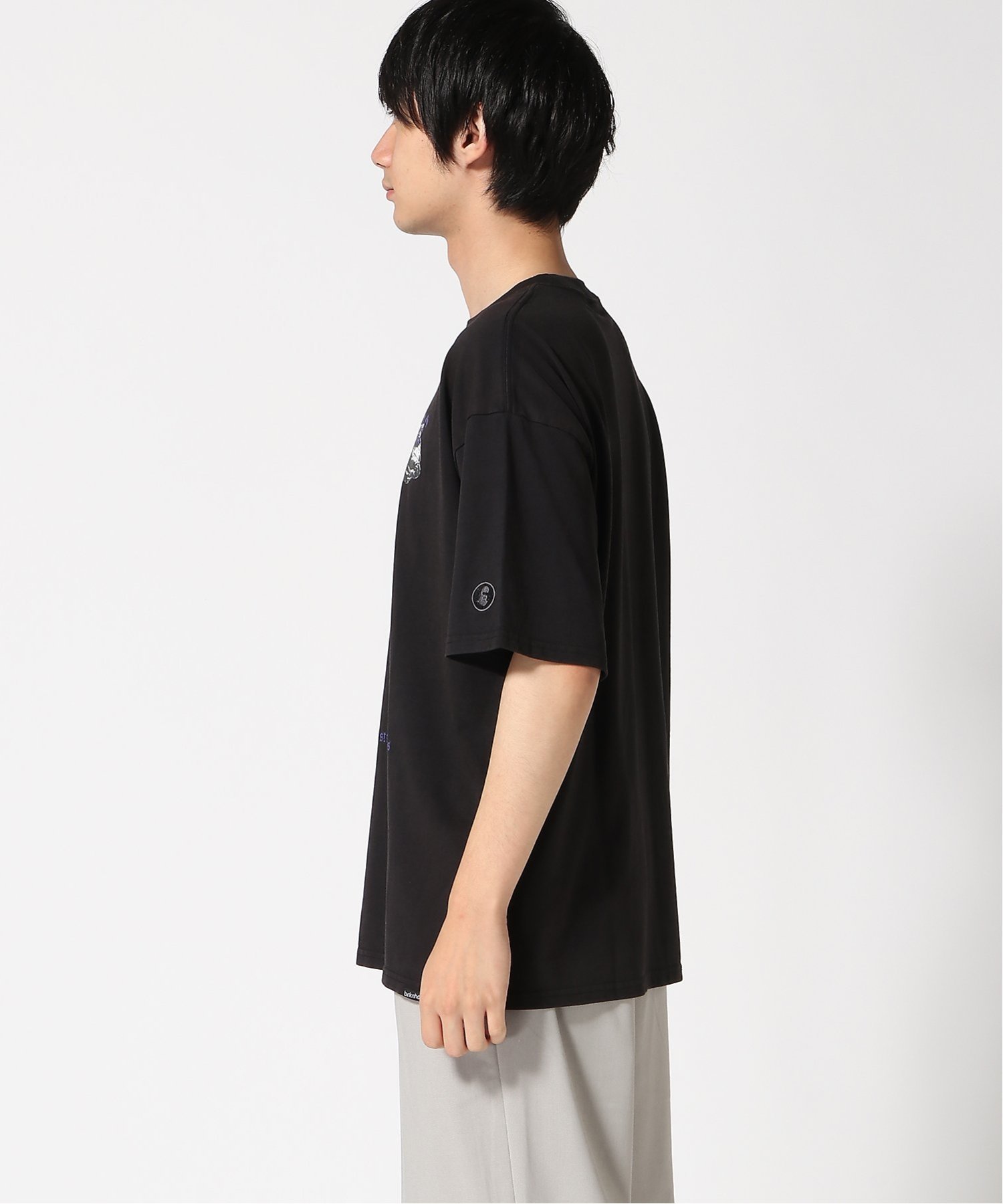 UNIIT UNIIT/(M)BRKNHOME アートプリントT2 ジーンズメイト トップス カットソー・Tシャツ ホワイト ブラック【送料無料】