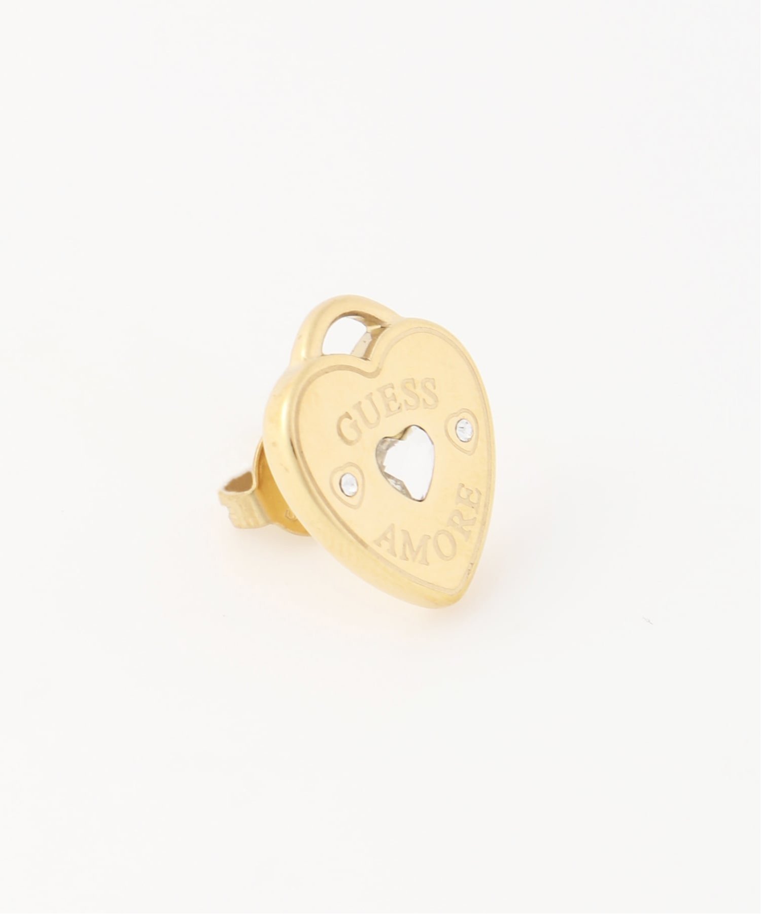 GUESS GUESS アクセサリー ピアス (W)GUESS AMORE 14MM HEART STUDS ゲス アクセサリー・腕時計 ピアス ゴールド【送料無料】