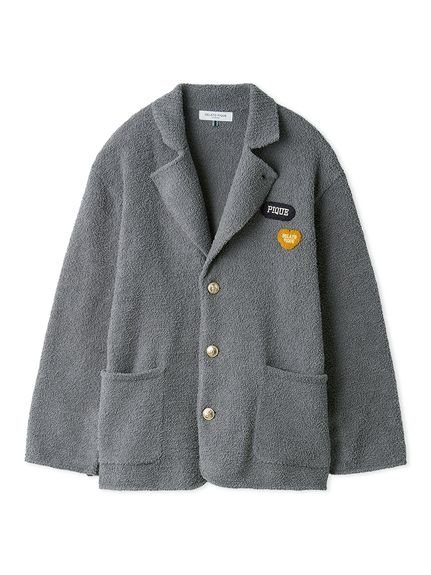 gelato pique 【HOMME】パウダーニットジャケット ジェラートピケ インナー・ルームウェア その他のインナー・ルームウェア グレー ネイビー【送料無料】