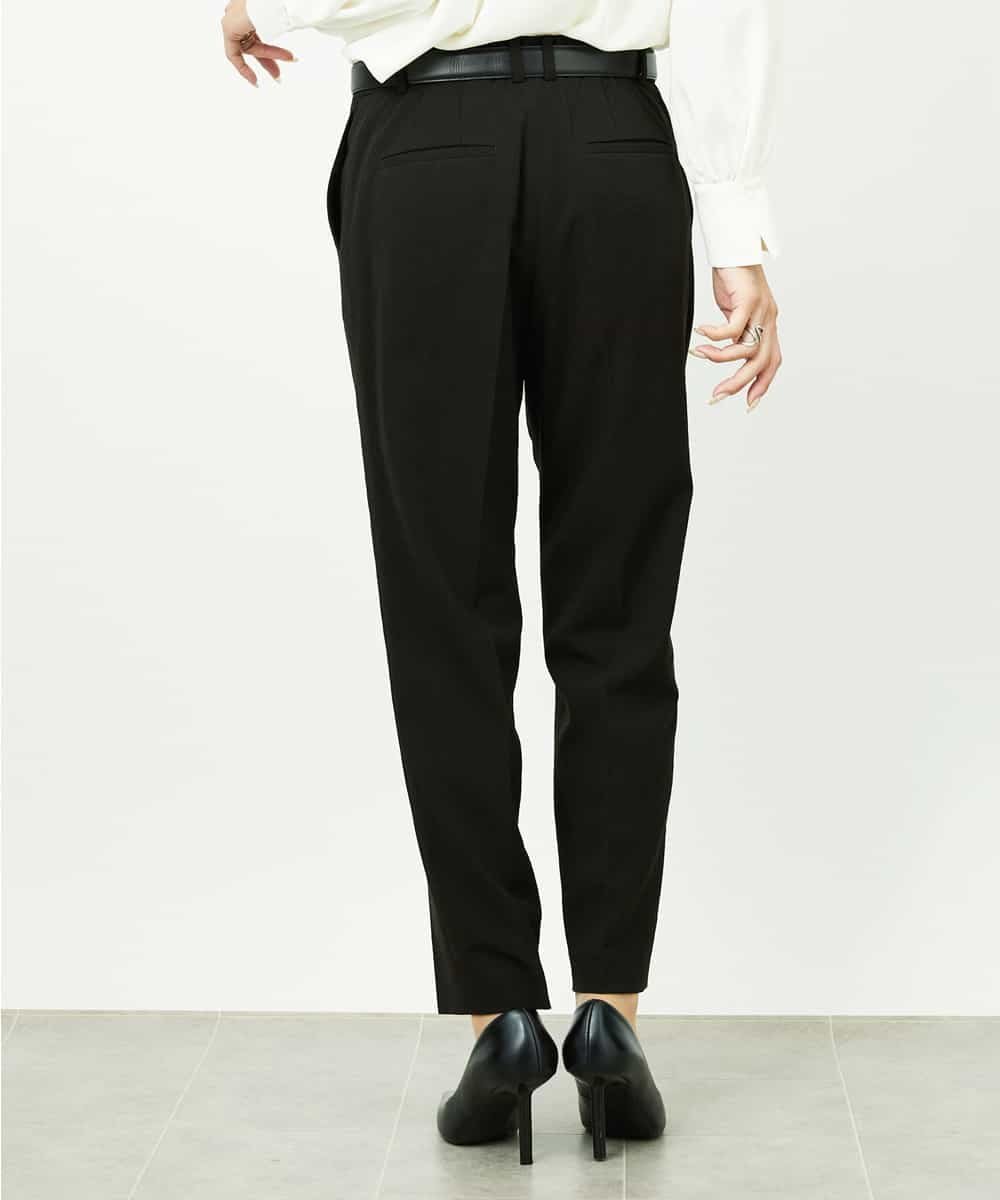 MICHEL KLEIN [セットアップ対応]テーパードパンツ ミッシェルクラン パンツ その他のパンツ グレー ブラック