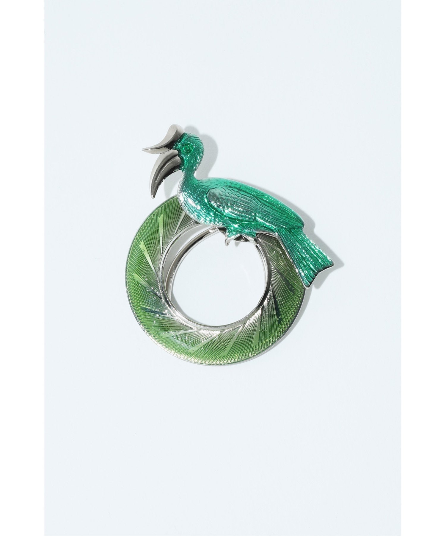 TOGA ARCHIVES Bird motif scarf ring トーガ アクセサリー・腕時計 ブローチ・コサージュ・バッジ グリーン レッド【送料無料】
