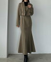 【SALE/62%OFF】JUNOAH Louere ジャケット&キャミワンピ ジュノア オールインワン・オーバーオール その他のオールインワン・オーバーオール...