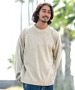 SB select Noble スノー加工長袖ニット シルバーバレット トップス ニット ブラック ホワイト パープル カーキグリーン【送料無料】