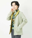 GIANNI LO GIUDICE(小さいサイズ) リバータフタジャケット メゾンドゥサンク スーツ・フォーマル スーツジャケット グリーン ベージュ【送料無料...