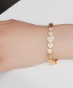 quip queint quip queint/glister heart bracelet フォブ アクセサリー・腕時計 ブレスレット・バングル ゴールド【送...