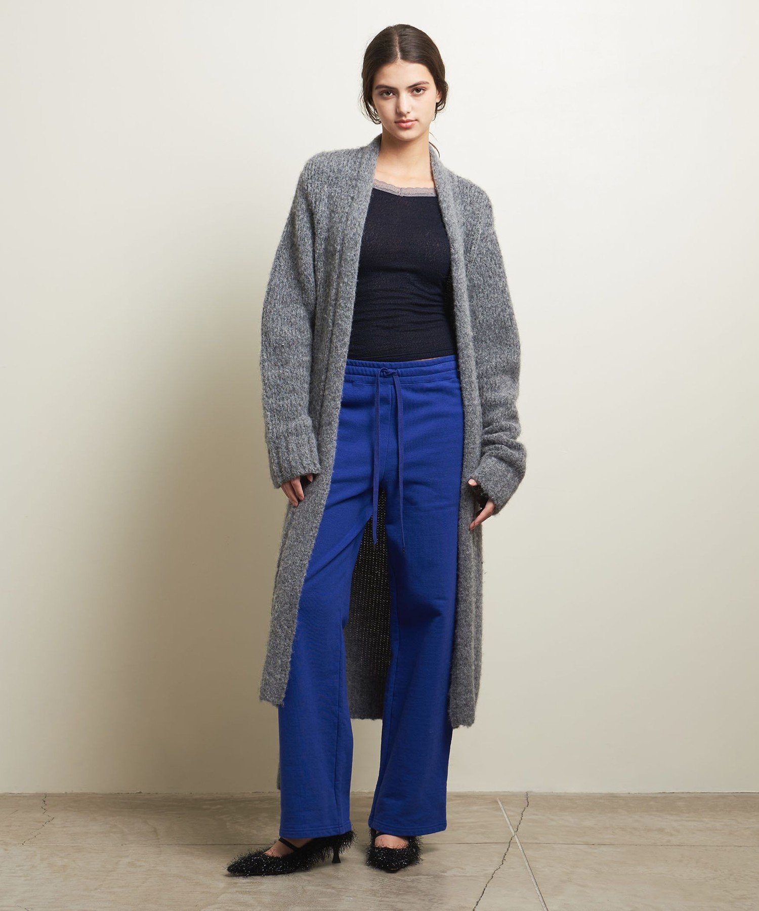 【SALE／70%OFF】ATTISESSION ＜ATTISESSION＞ロングガウン カーディガン ユナイテッドアローズ アウトレット トップス カーディガン グレー【送料無料】