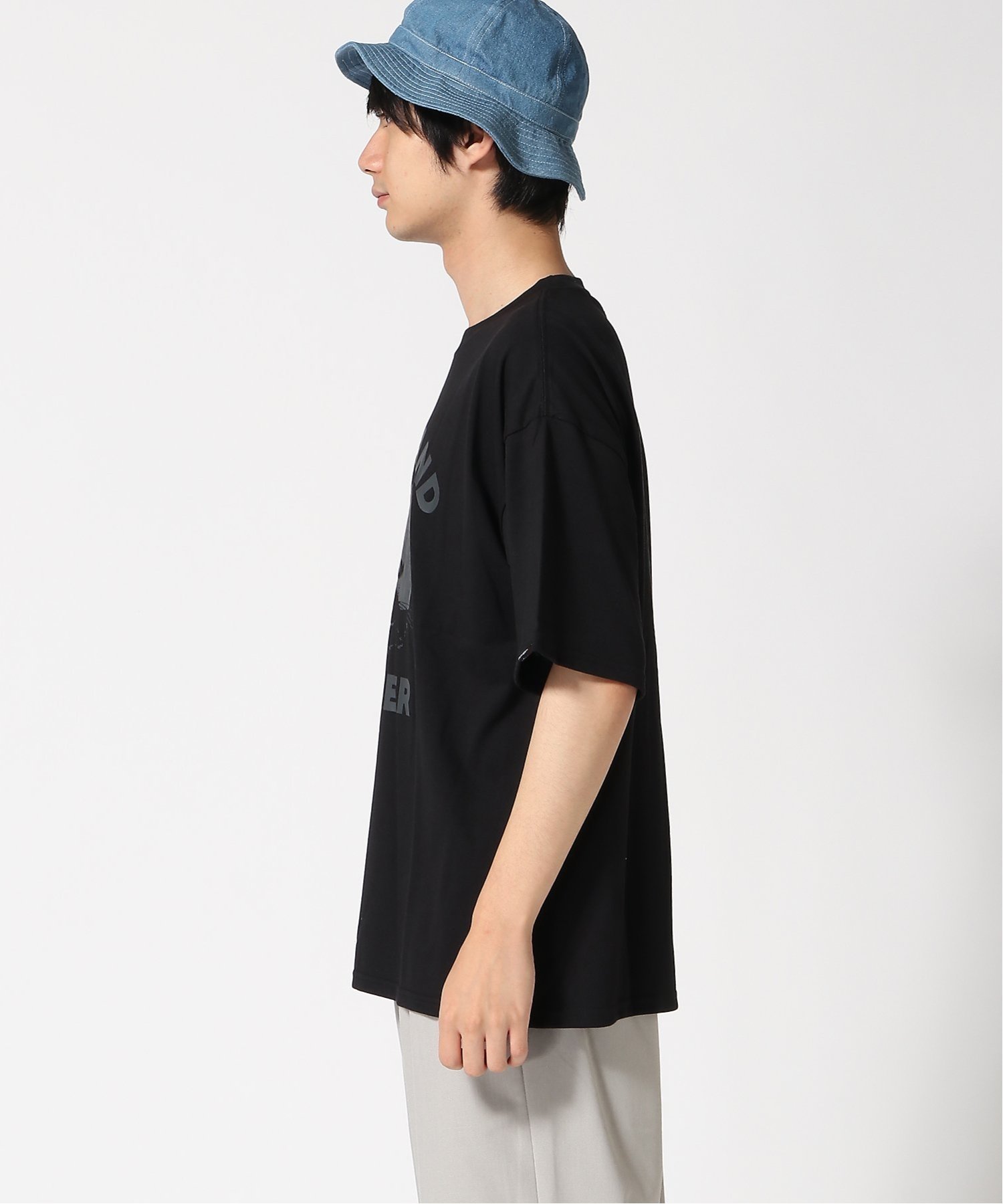 UNIIT UNIIT/(M)SAVIER サークルロゴプリントT 2 ジーンズメイト トップス カットソー・Tシャツ ホワイト ブラック【送料無料】