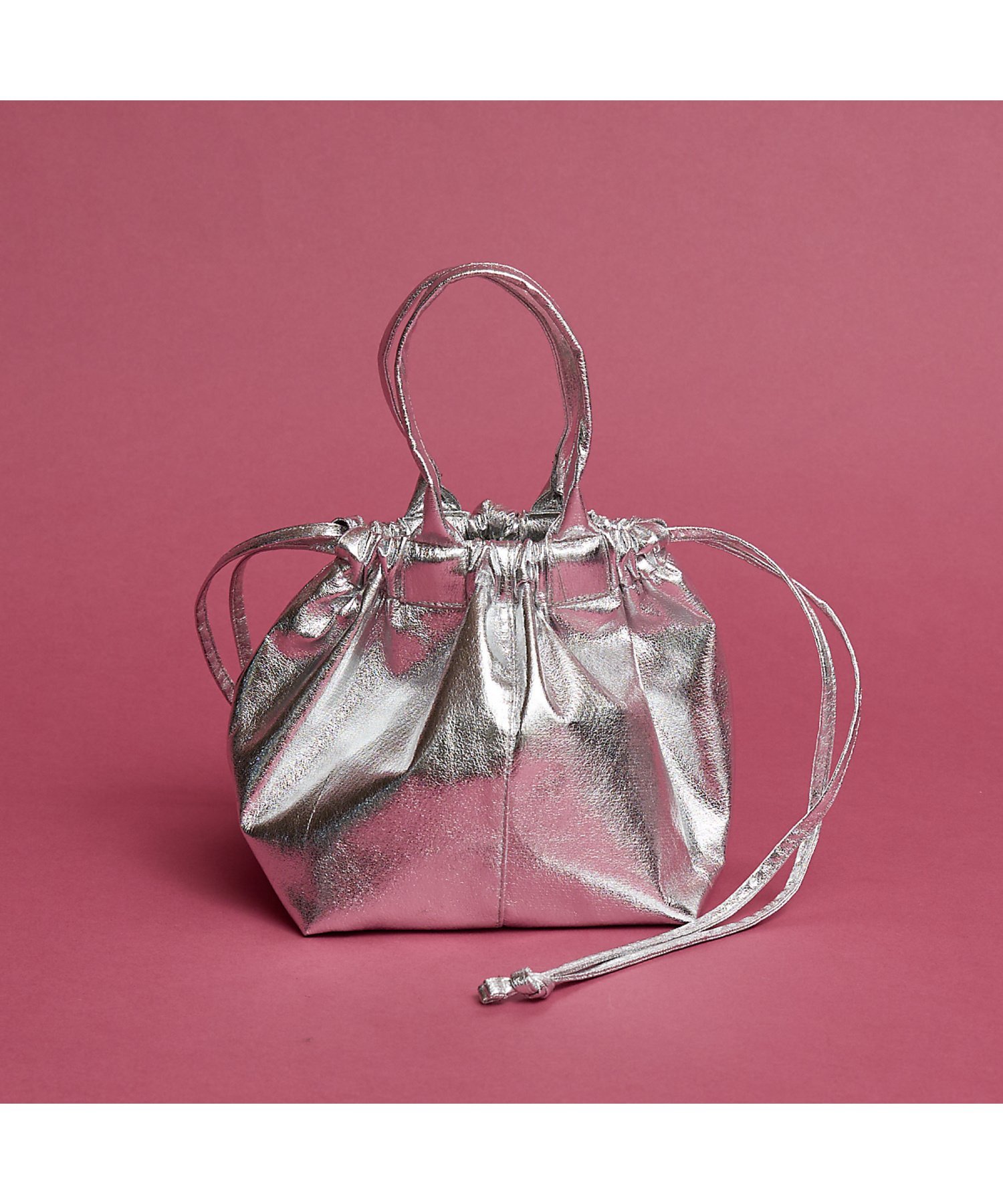 collex メタリックドロストボートトートバッグ【予約】 コレックス バッグ トートバッグ シルバー ブラック【送料無料】