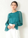 GUILD PRIME 〇〇【LOVELESS】WOMEN サテンシアーブラウス ギルドプライム シャツ/ブラウス【送料無料】 GUILD PRIME 〇〇【LOVELESS】WOMEN サテンシアーブラウス ギルドプライム シャツ/ブラウス【送料無料】