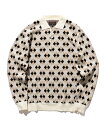 【SALE/50%OFF】BEAMS MEN BEAMS PLUS / アーガイル ニット ポロシャツ ビームス アウトレット トップス ポロシャツ ホワイト ベージュ ネイビー【送料無料】(4)
